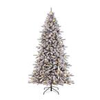 7.5 ft. Pre-Lit Incandescent Flocked Birmingham Fir Artificial Christmas Tree with 400 UL Clear Lights