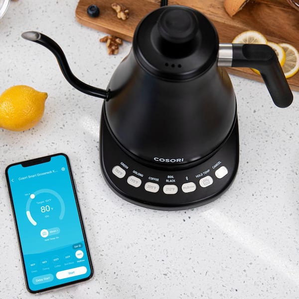 COSORI Electric Gooseneck Kettle Smart Bluetooth with Variable Temperature  Control&Coffee Mug Warmer & Mug Set, Beverage Cup Warmer