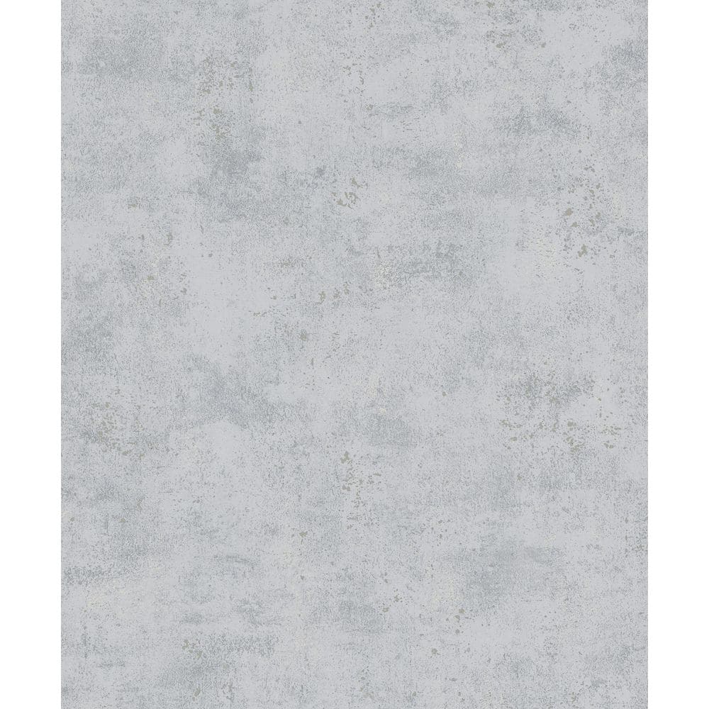 Textures Collection Silver Plain Metallic Finish Vinyl on Non-Woven Non-Pas