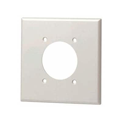 Brown 2-Gang Single Outlet Wall Plate (1-Pack)