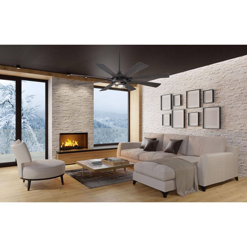 Southbourne 60 in. LED Indoor Matte Black Ceiling Fan with Light and Remote Control Included price history on PriceWatchPro