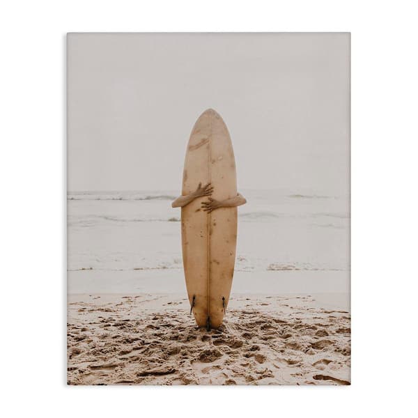 Surf Ready Board by LSR Design Studio Unframed Sports Graphic Art Print 30 in. x 24 in.