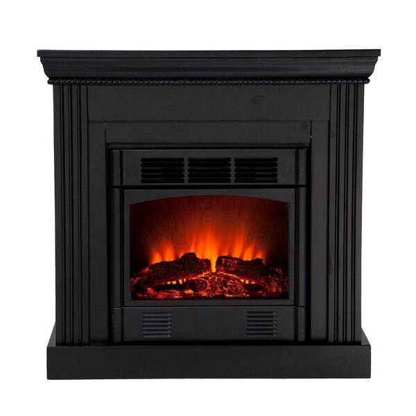Southern Enterprises Wexford Petite 30 in. Convertible Electric Fireplace in Black-DISCONTINUED
