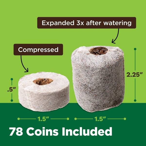 CHAR COIR 78-Count Coco Coin Compressed 100% Coco Coir Propagation