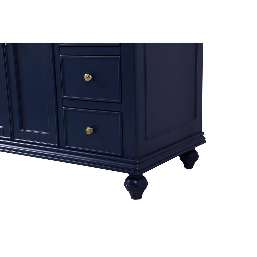 48-Inch Blue and White Marble Single Bathroom Vanity