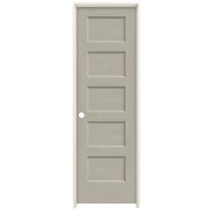 24 in. x 80 in. Conmore Desert Sand Paint Smooth Solid Core Molded Composite Single Prehung Interior Door