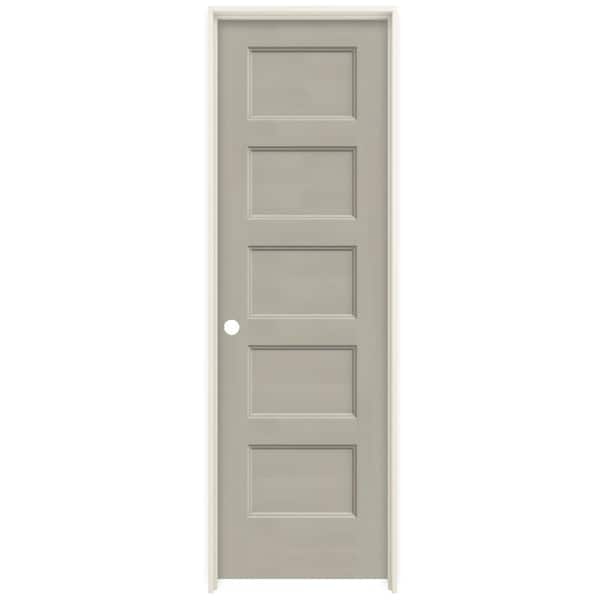 JELD-WEN 24 in. x 80 in. Conmore Desert Sand Paint Smooth Solid Core Molded Composite Single Prehung Interior Door