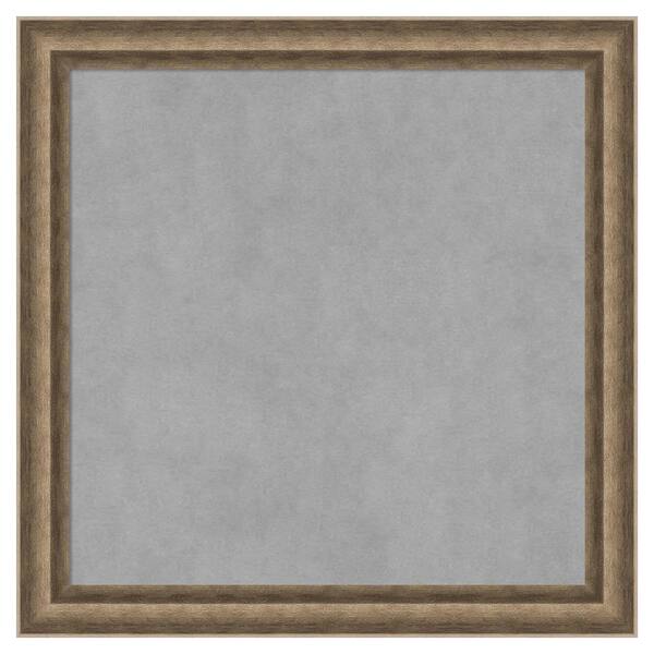 Amanti Art Angled Bronze 23 in. x 23 in. Framed Magnetic Board