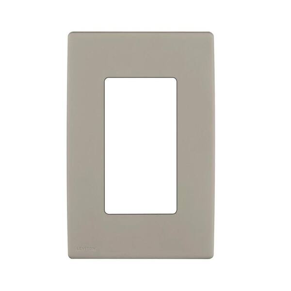 Leviton Gray 1-Gang Decorator/Rocker Wall Plate