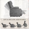 LACOO Gray Leather Power Lift Standard (No Motion) Recliner with Power Lift T-LR84LMP4