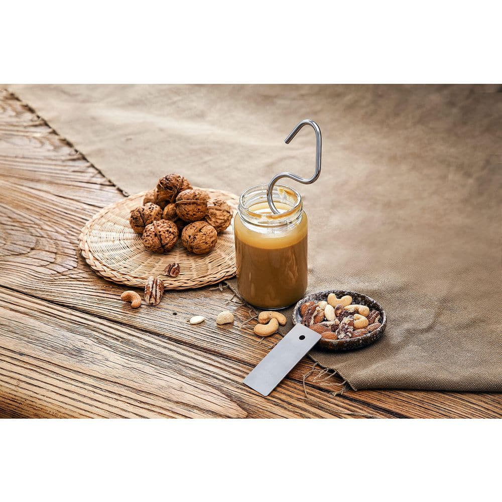 Stainless Steel Peanut Butter Stirrer Set for 12-30 oz. Jars Mixes