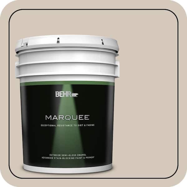 BEHR MARQUEE 5 gal. #BNC-02 Understated Semi-Gloss Enamel Exterior Paint & Primer