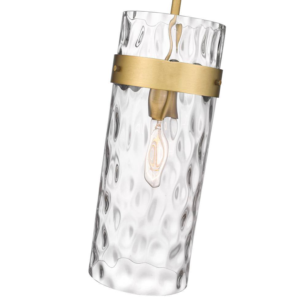 Fontaine Transitional Rubbed Brass Indoor/Outdoor Pendant Light