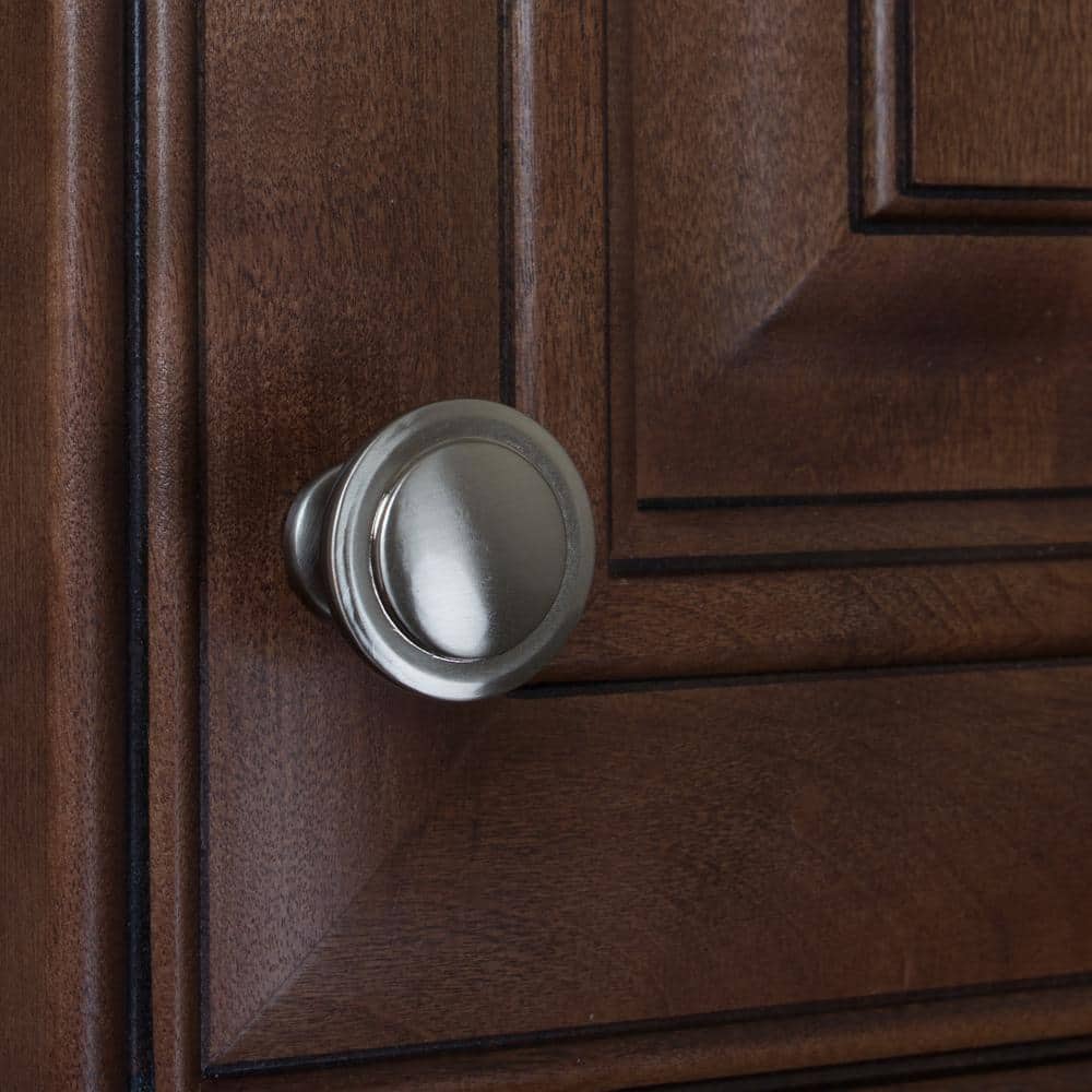 1-1/4" Satin Nickel Round Mushroom Cabinet Knob