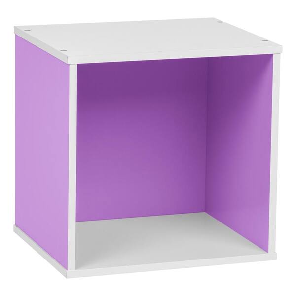 IRIS BAKU Purple Modular Wood Cube Box