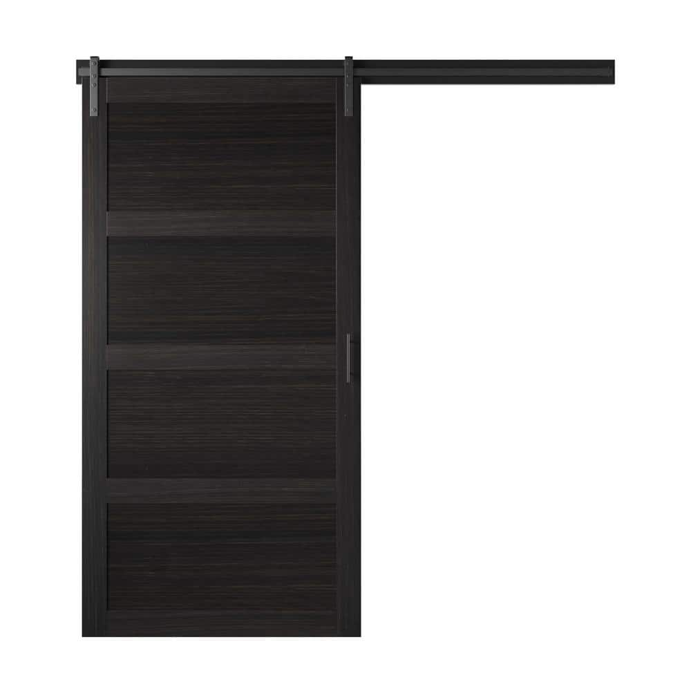 Twin Star Home 42 in. x 84 in. Folsom Walnut Finished Composite Sliding ...