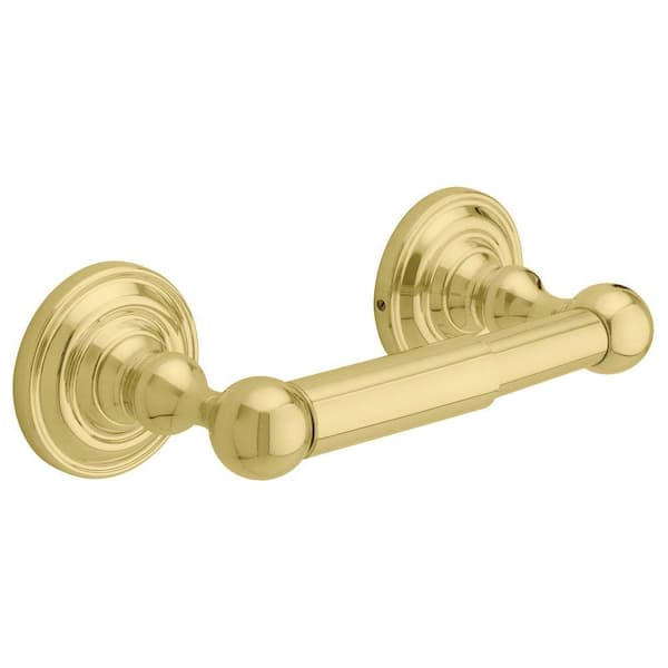 Delta Greenwich Toilet Paper Holder in Polished Brass