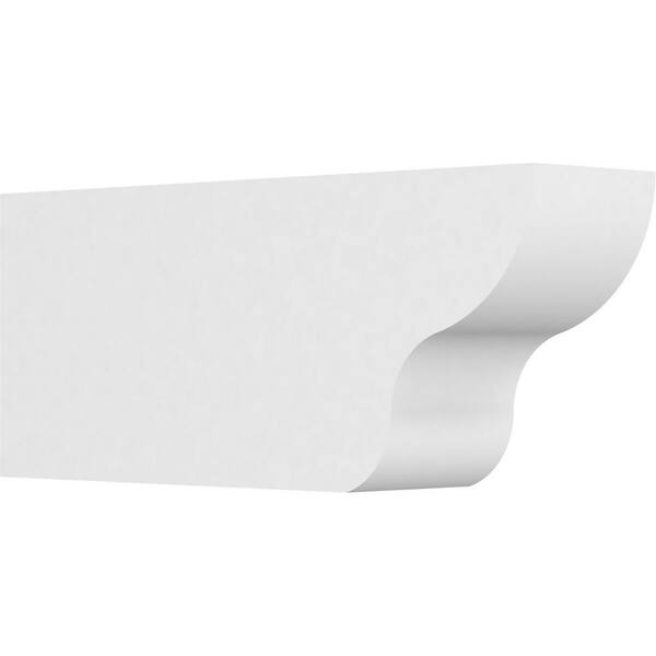 Ekena Millwork 6 in. x 10 in. x 24 in. Standard Greensboro Architectural Grade PVC Rafter Tail Brace