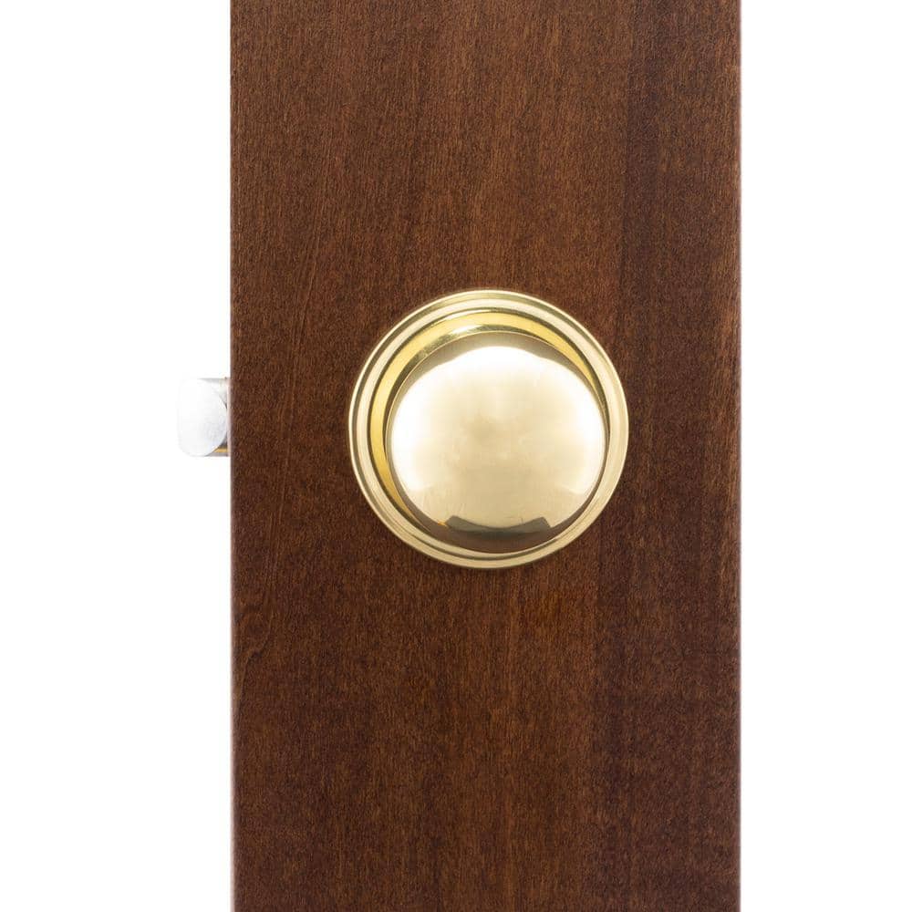 Polished Brass Round Passage Door Knob