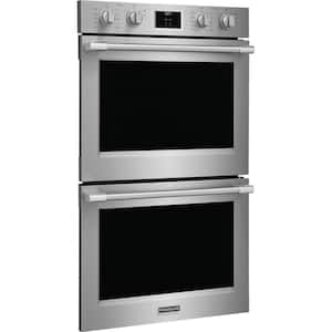 Professional 30 in. Double Electric Wall Oven with Total Convection in Stainless Steel