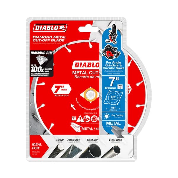 DIABLO 7 in. Diamond Wheel for Metal Cutting DDD070DIA101F - The