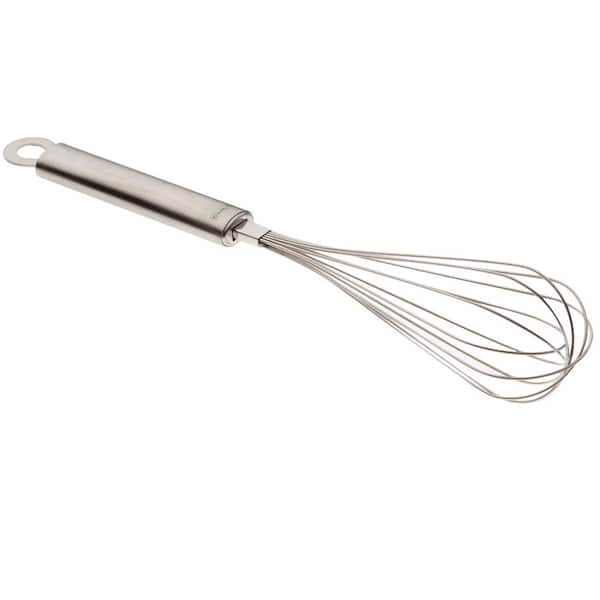 Stainless Steel Egg Beater, Wire Spiral Whisk with Wooden Handle