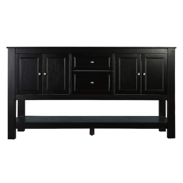 Home Decorators Collection Gazette 60 in. W x 21.75 in. D x 34 in. H Bath Vanity Cabinet without Top in Espresso