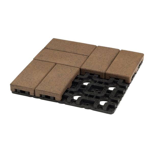 TimberTech 16 in. x 1.75 in. x 16 in. Olive Plastic Paver