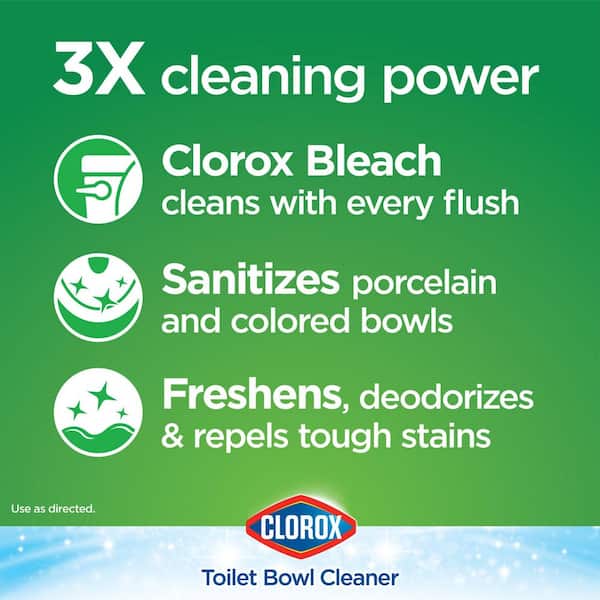 Ultra Clean Toilet Bowl Cleaners Tablets, 3.5 oz. Ready to Use, Bleach Disinfecting (2-Count)