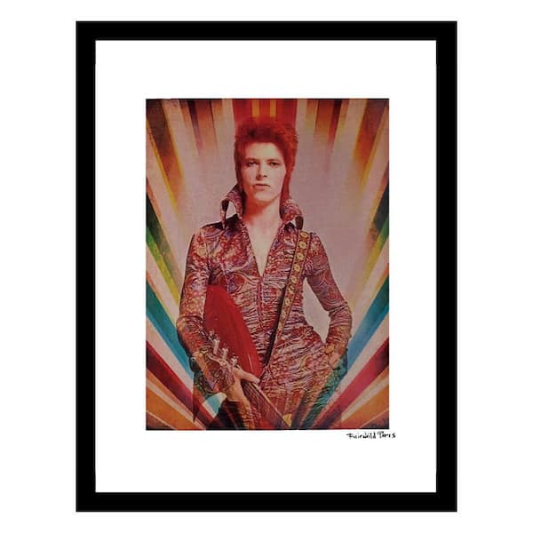 VENICE BEACH Collections David Bowie Ziggy Stardust No Apologies Vintage by Fairchild Paris 1-Piece Framed Graphic Print 18 in. x 14 in.