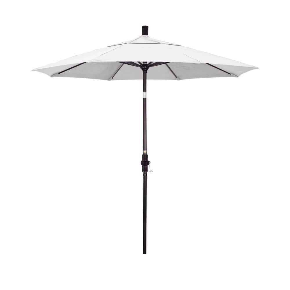 7.5 ft. Bronze Aluminum Market Patio Umbrella Collar Tilt Crank Lift in Natural Sunbrella price history on PriceWatchPro