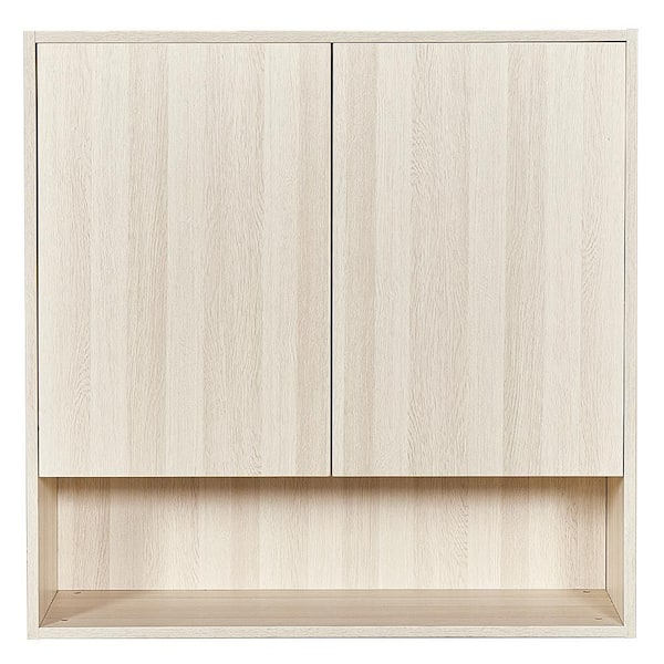 Madison 36 in. W x 11.8 in. D x 36 in. H Bathroom Storage Wall Cabinet in White Oak