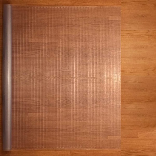 36 in. x 25 ft. Clear Dual Pad Pattern Plastic Floor Runner/Protector for Hard Floors