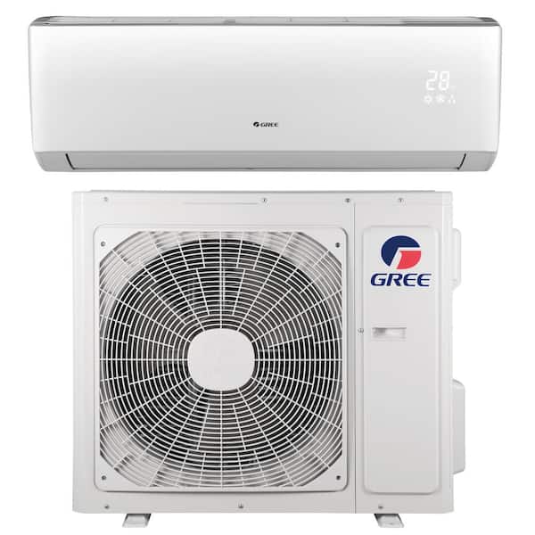 Gree Livo 9 000 Btu 3 4 Ton Ductless Mini Split Air Conditioner With Inverter Heat Remote 208 230 Volt 60 Hz Livs09hp230v1b The Home Depot