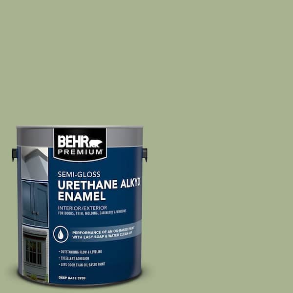 1 gal. #PPU11-06 Willow Grove Urethane Alkyd Semi-Gloss Enamel Interior/Exterior Paint