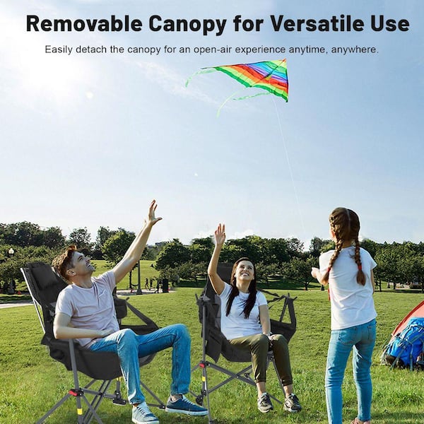 MUKE Portable Hammock Camping Chair with Adjustable Canopy
