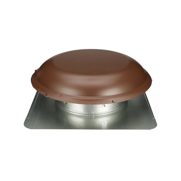Air Vent 144 sq. in. NFA Galvanized Round-Top Roof Louver Static Vent in Brown (1 per Carton)