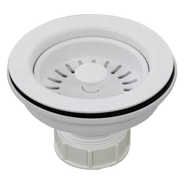 Transolid 3.5 in. Plastic Strainer in White