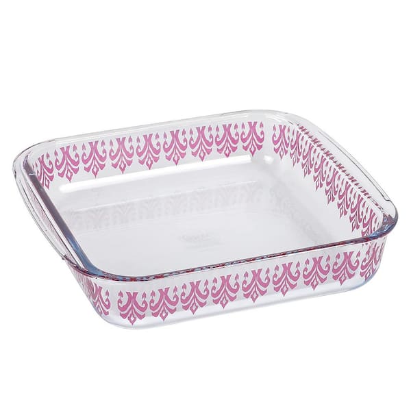 Spice BY TIA MOWRY 1.8 Quart Spicy Cloves Glass Square Baker