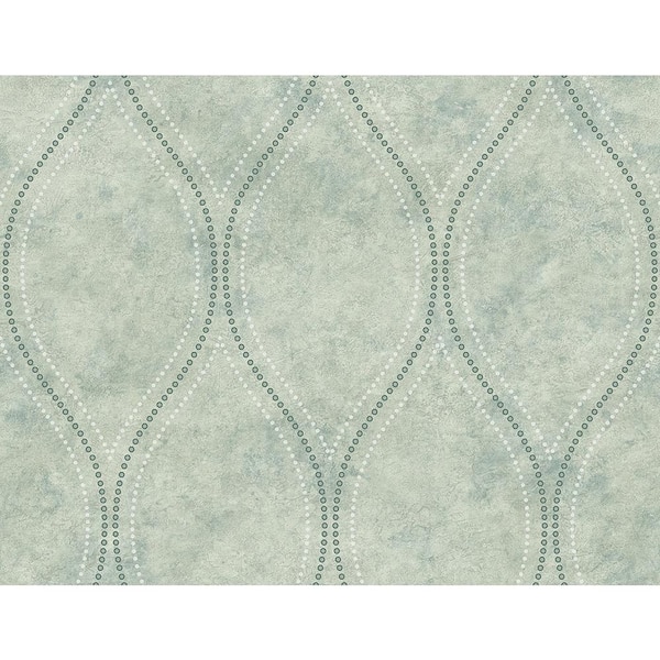 Eira Seafoam Marble Ogee Vinyl Strippable Roll (Covers 60.8 sq. ft.)