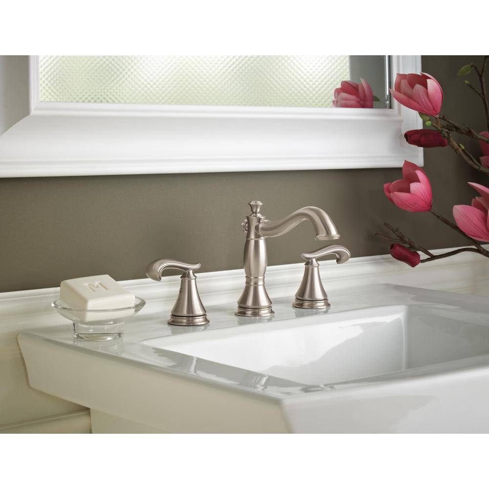Elegant Cassidy Stainless Steel Widespread Bathroom Faucet