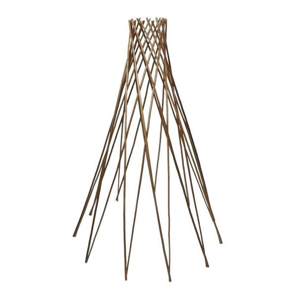 GardenPath 72 in. H Teepee Peeled Willow Flower/Plant Support