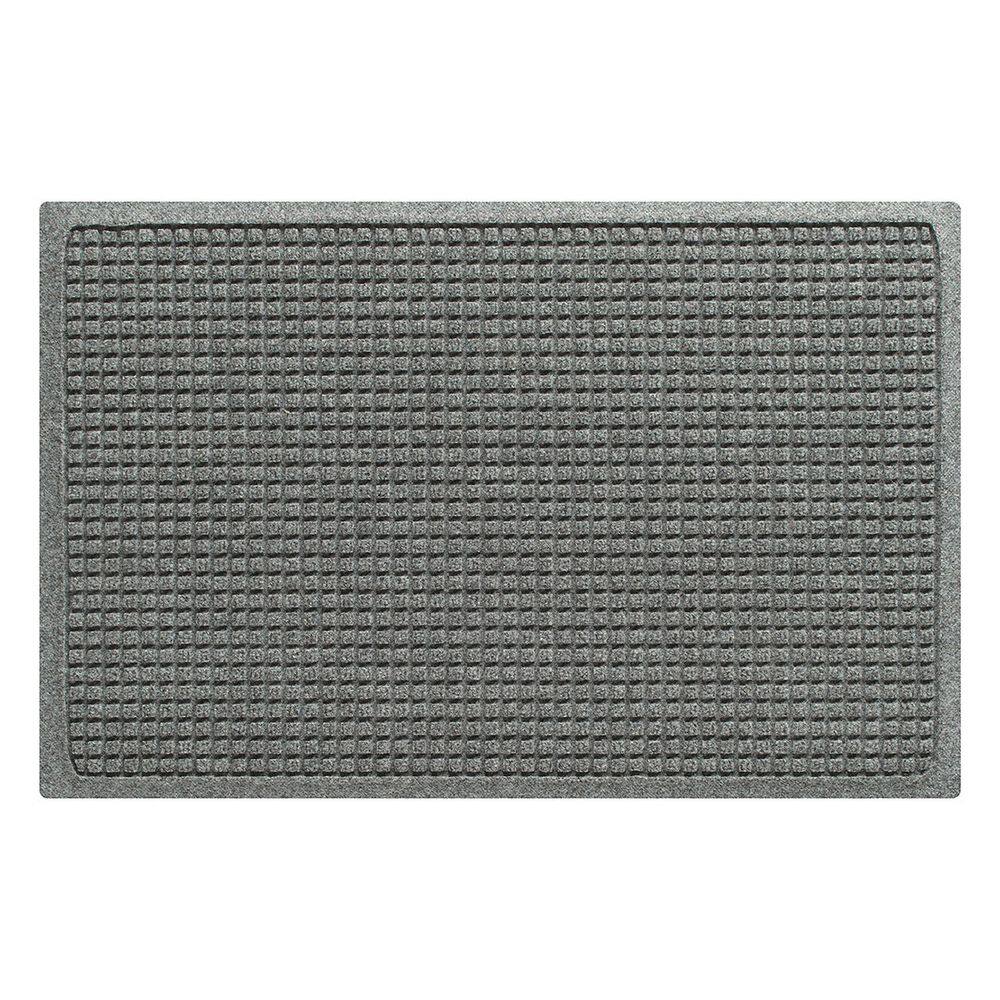 Waterhog Squares 23 in. x 35 in. PET Polyester Indoor Outdoor Door Mat Medium Gray price history on PriceWatchPro
