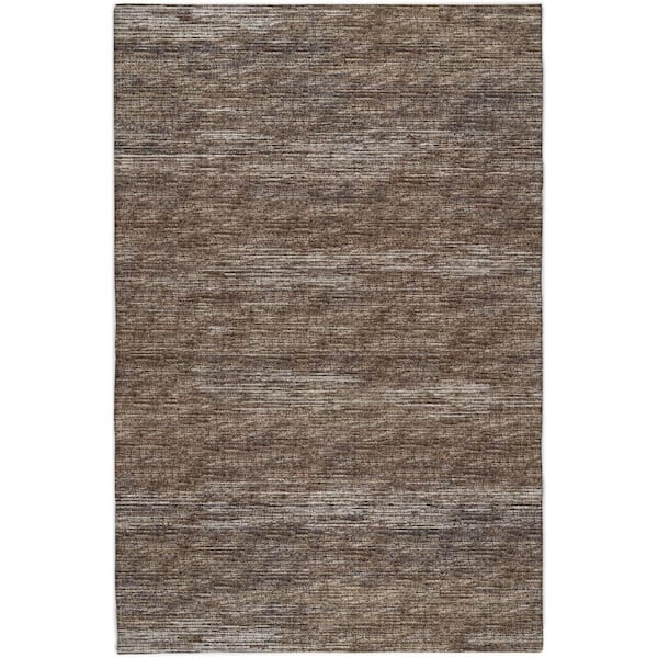 Dream Shag Premium Machine Washable Abstract ADS32 Brown 9 ft. x 12 ft. Area Rug