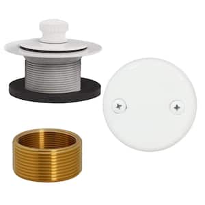 PF WaterWorks Fits 3/8 in. and 5/16 in. TubSTRAIN Universal ABS Toe Touch Hair  Catcher Bathtub Drain Stopper in CH PF0936-CH - The Home Depot