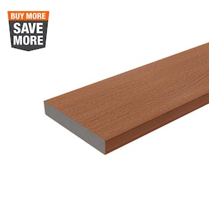 1 in. x 6 in. x 8 ft. Honduran Mahogany Solid Composite Decking Board, UltraShield Natural Cortes