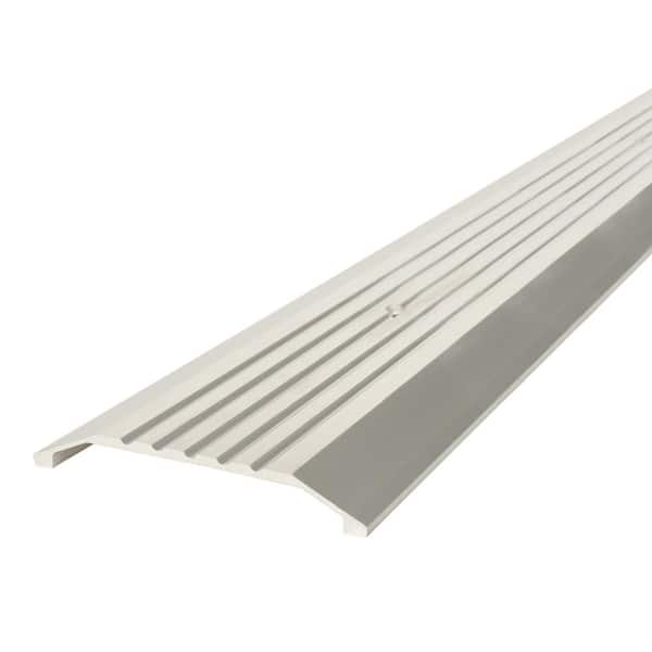 M-D Building Products 3-7/8 in. x 1/2 in. x 36 in. Silver Aluminum Commercial Flat-Profile Threshold