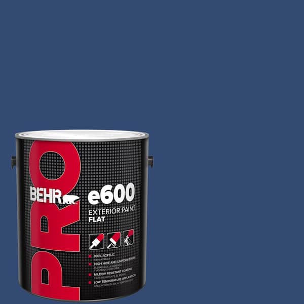 BEHR PRO 1 gal. #S-H-580 Navy Blue Flat Exterior Paint