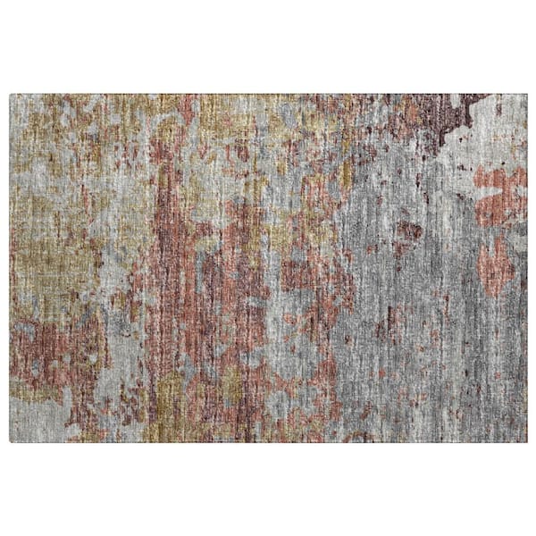 Dream Shag Premium Machine Washable Abstract ADS69 Multi 3 ft. x 4 ft. Area Rug