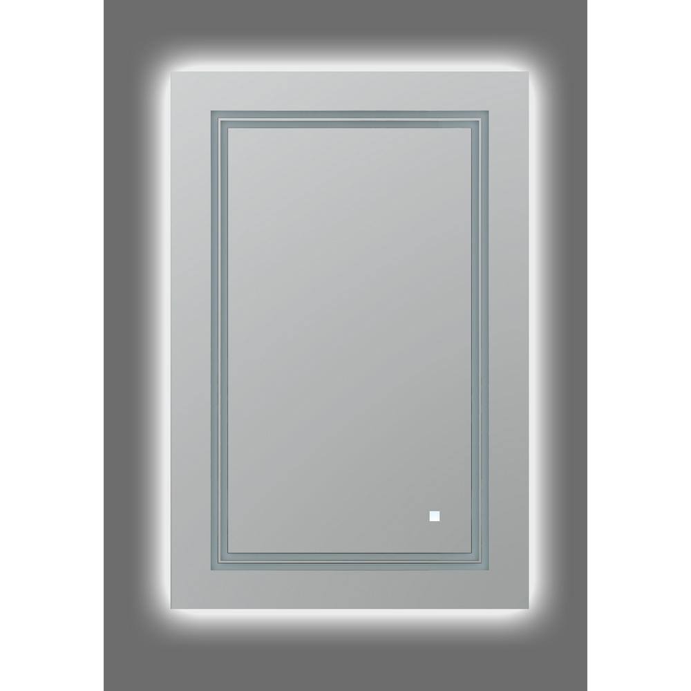Sleek Soho 24"x36" LED Bathroom Mirror with Ambient Acrylight